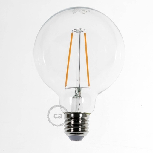 [8055681814653] LED Bulb Transparent Globe G95 Long Filament 4.5W 470Lm E27