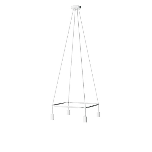 [8050997239565] Cage Chandelier with 4 drops Globo
