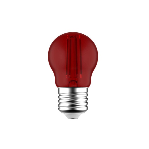 [8055681816381] LED Bulb Red Globetta G45 Decorative 1,4W 16Lm E27