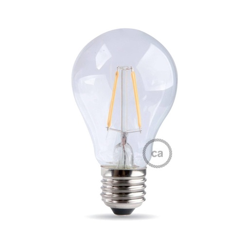 [8055681811898] Lampadina LED Trasparente Goccia 7W 806Lm E27 2700K