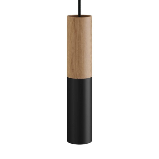 [8050997035662] Tub-E14, wood and metal tube for spotlight with double lamp holder