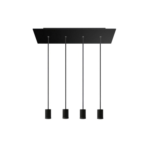 [8050997116385] Lampada faretto a sospensione 4 cadute GU1d0 con XXL Rose-One