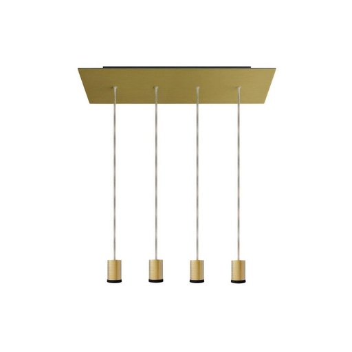 [8050997116408] Lampada faretto a sospensione 4 cadute GU1d0 con XXL Rose-One