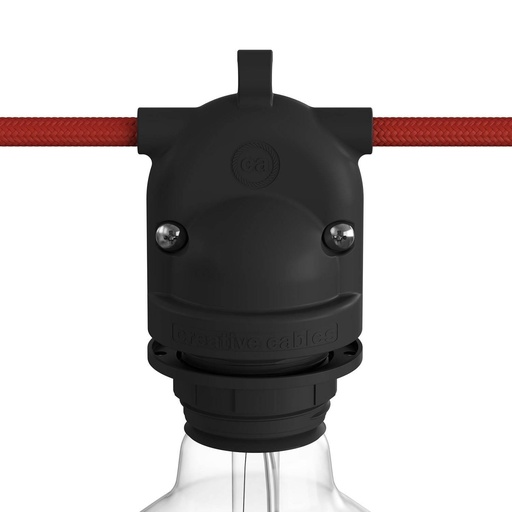 [8,05773E+12] Eiva-2, outdoor double outlet lampholder IP65 E27 socket