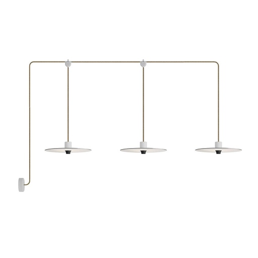 [8,051E+12] E-Snake EIVA 3-light IP65 outdoor lamp with rosette and shades