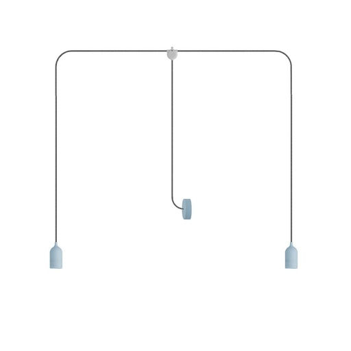 [8,051E+12] T-Snake EIVA Lampada da esterno IP65 a 2 luci con rosone