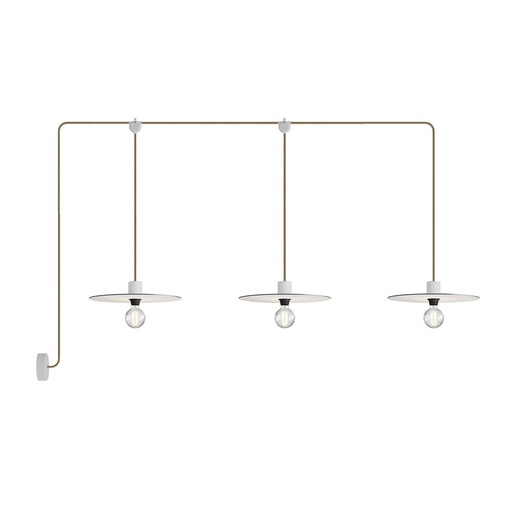 [8,051E+12] E-Snake EIVA 3-light IP65 outdoor lamp with rosette and shades