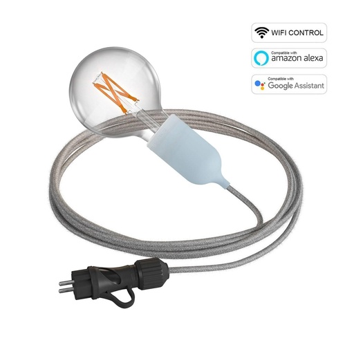 [8,051E+12] Snake EIVA Wi-Fi, lampada portatile per esterni, 5 m cavo tessile,