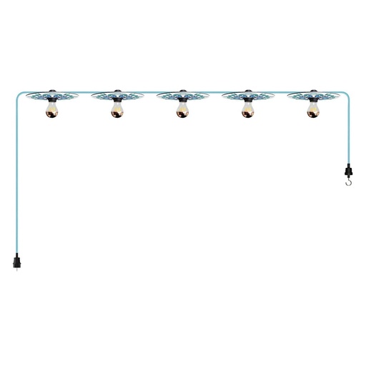 [8,051E+12] 7.5 m Lumet 'Maioliche' system catenary with textile cable, 5