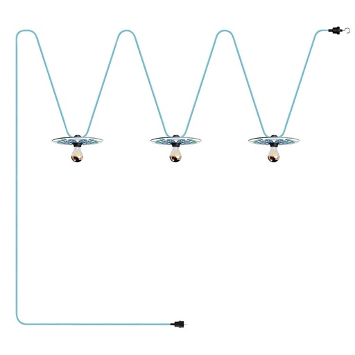 [8,051E+12] 10 m Lumet 'Maioliche' system catenary with textile cable, 3