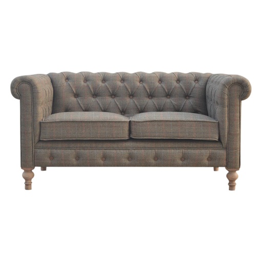 [IN075] Multi Tweed 2 Seat Chesterfield