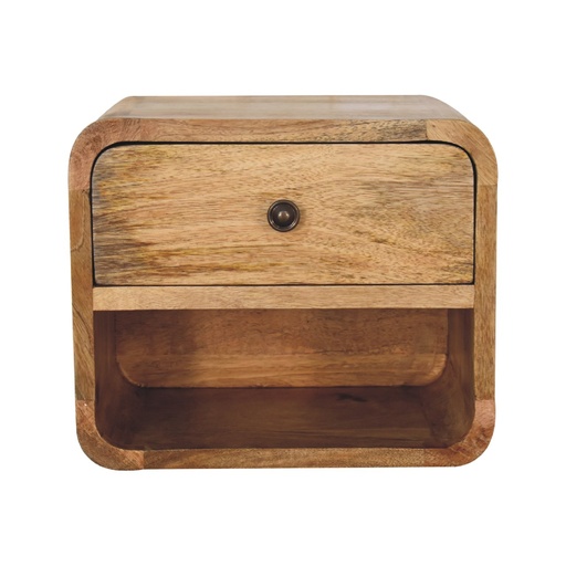 [IN3266] Mini Oak-ish Floating Open Bedside