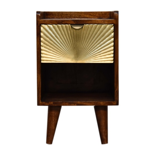 [IN3291] Mini Manila Gold 1 Drawer Bedside