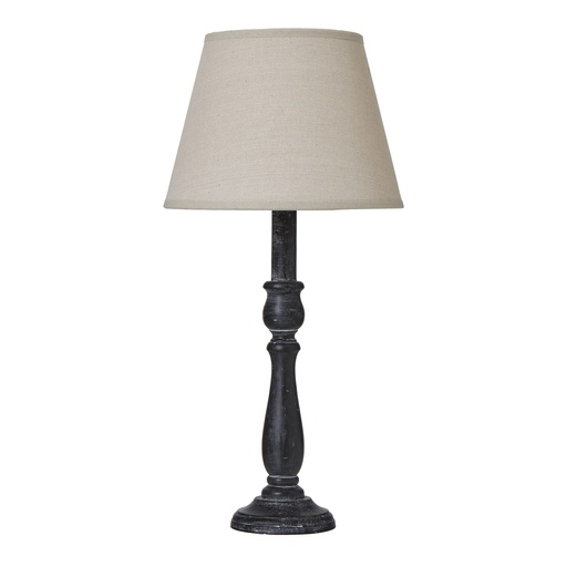 [23883] Ravenna Column Table Lamp With Linen Shade